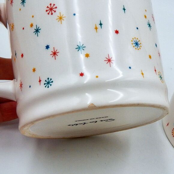 SUR LA TABLE Nutcracker Snowflake Coffee Mug Christmas Hot Chocolate 17.8 oz S/2 - Picture 8 of 10